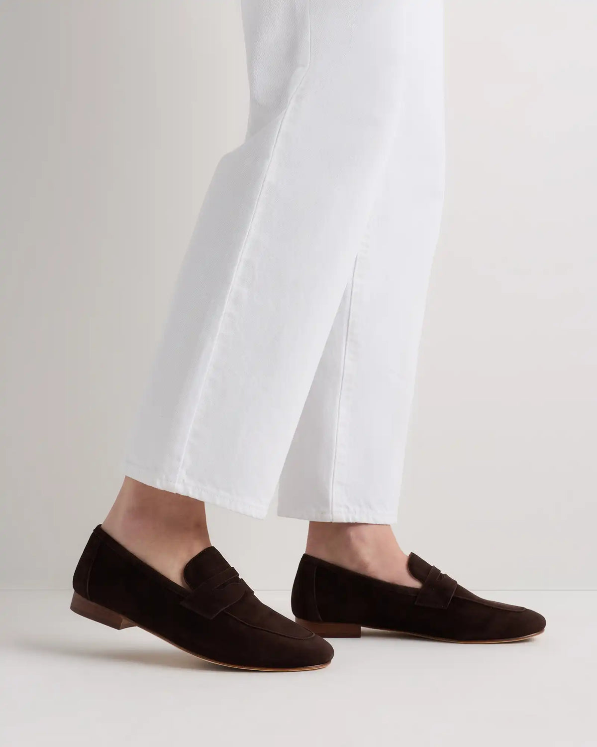 Italian Suede Penny Loafer