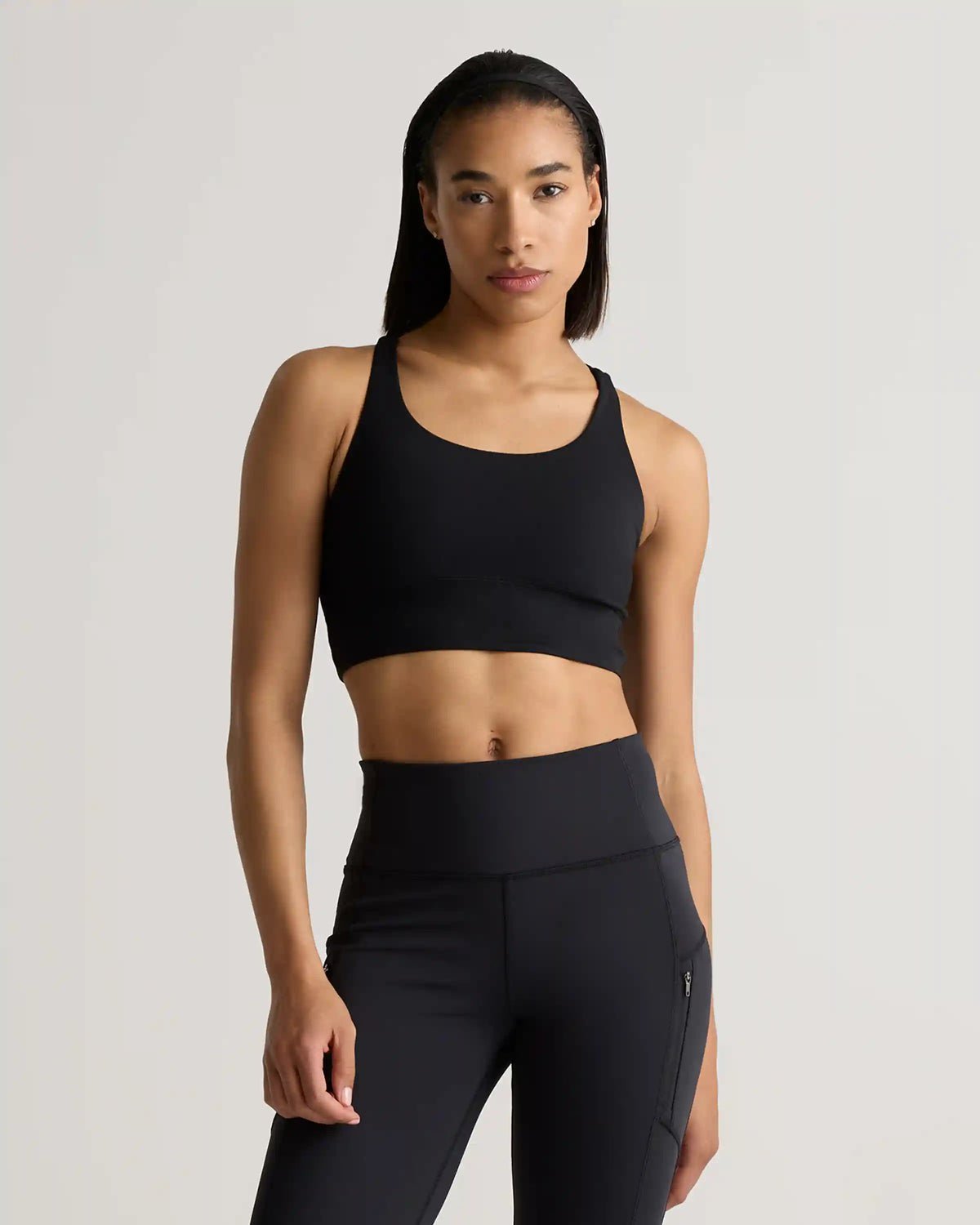 Power-Up Long Line Strappy Sports Bra