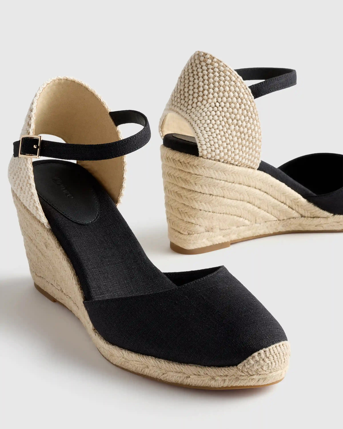 Canvas Espadrille Wedge Sandal