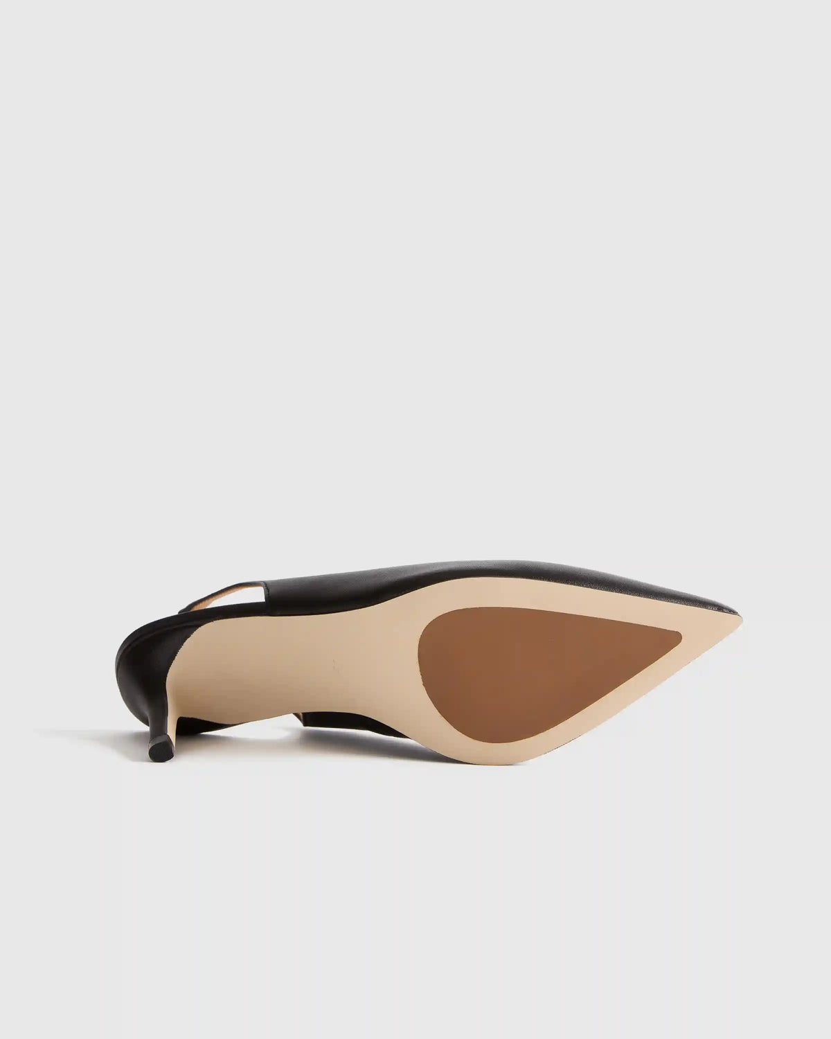 Italian Leather Slingback 75mm Heel