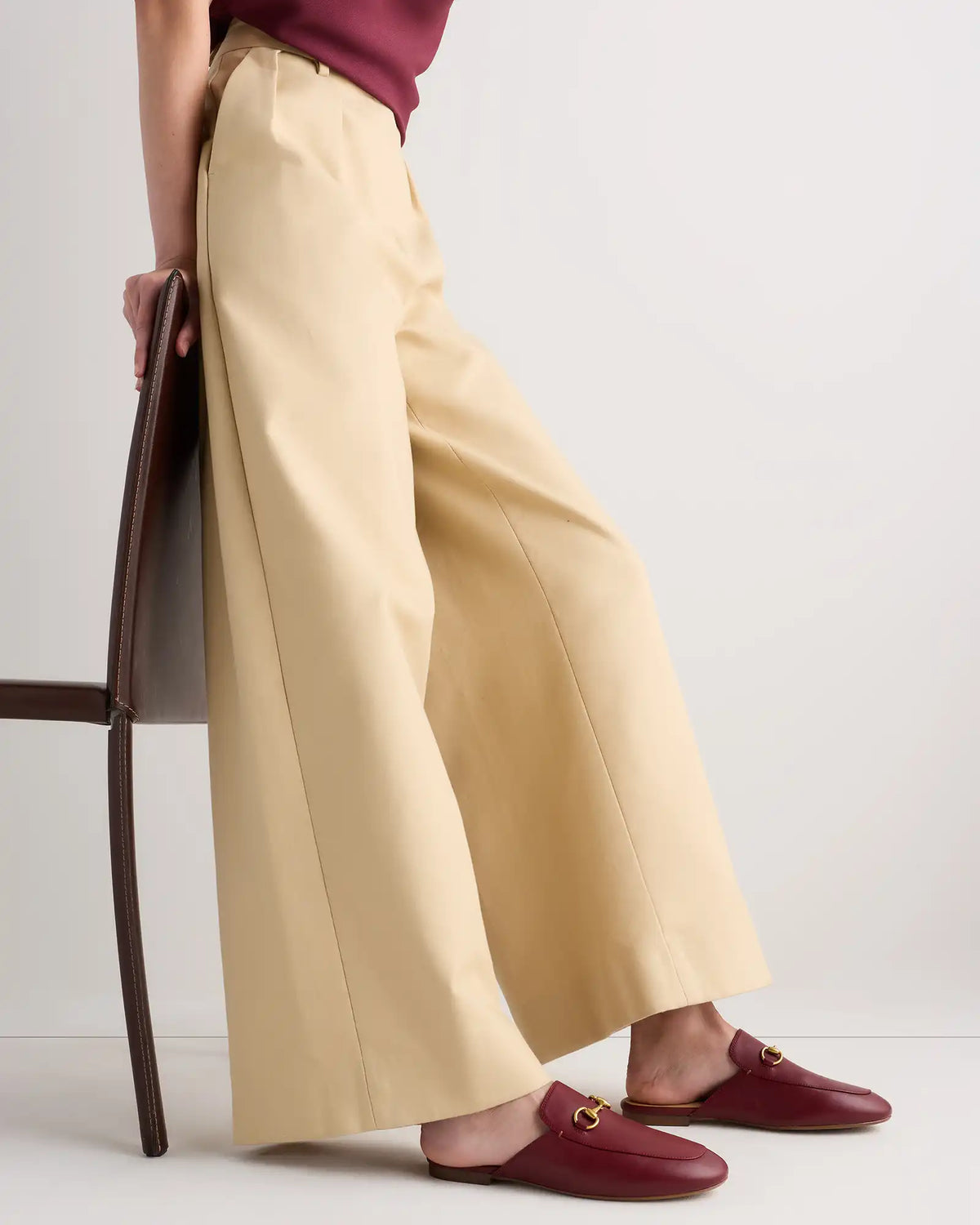 Italian Leather Horsebit Loafer Mule