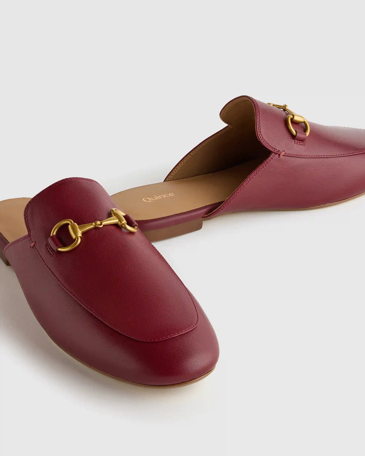 Italian Leather Horsebit Loafer Mule