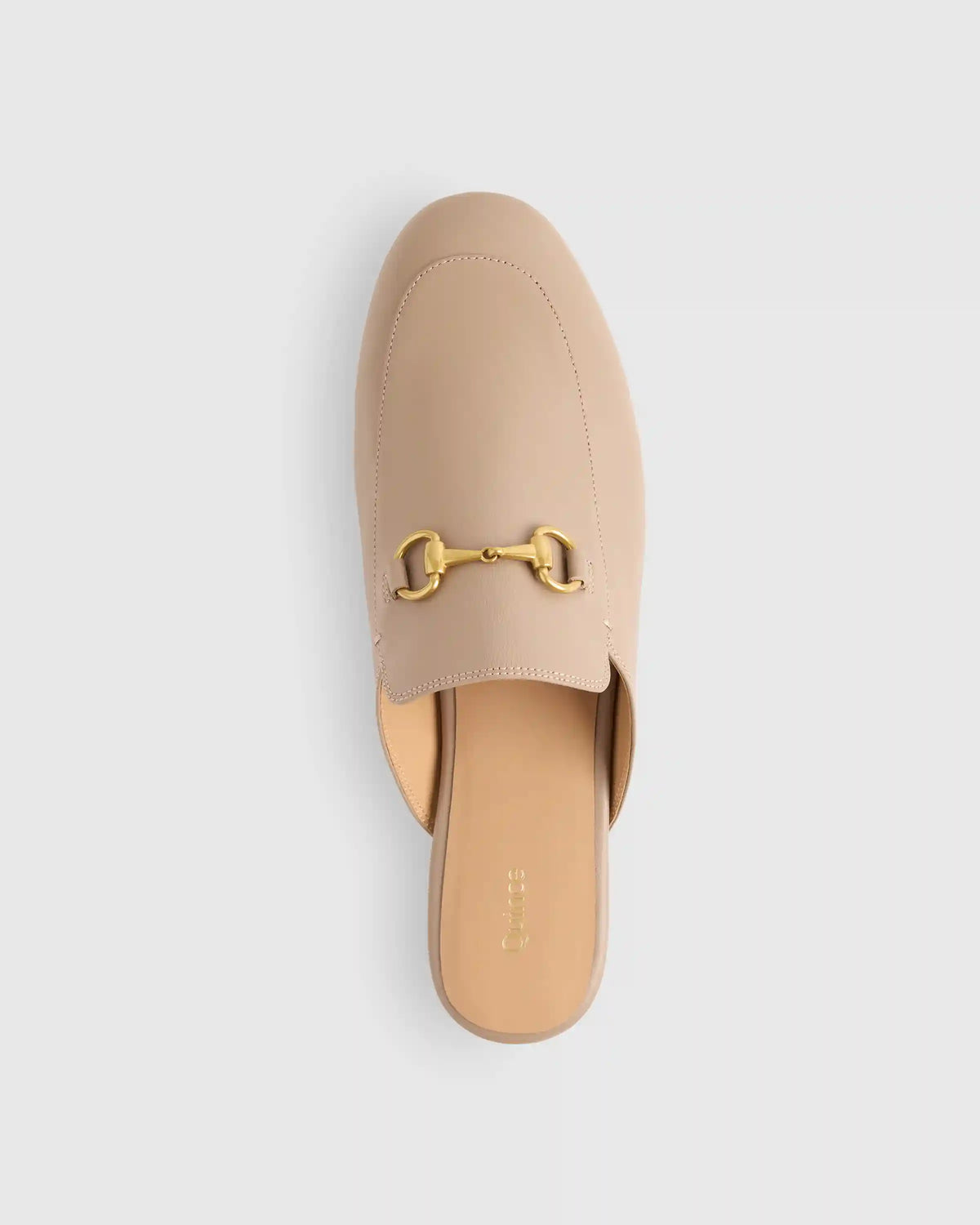 Italian Leather Horsebit Loafer Mule