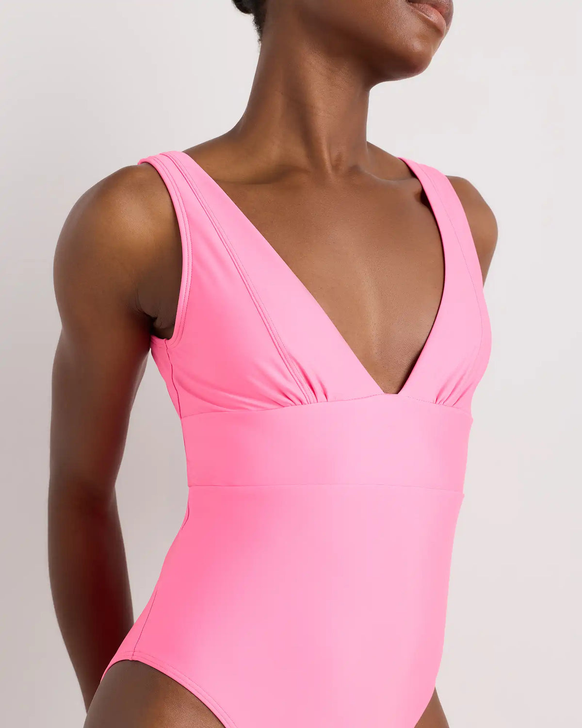 Italian Plunge One-Piece Swimsuit