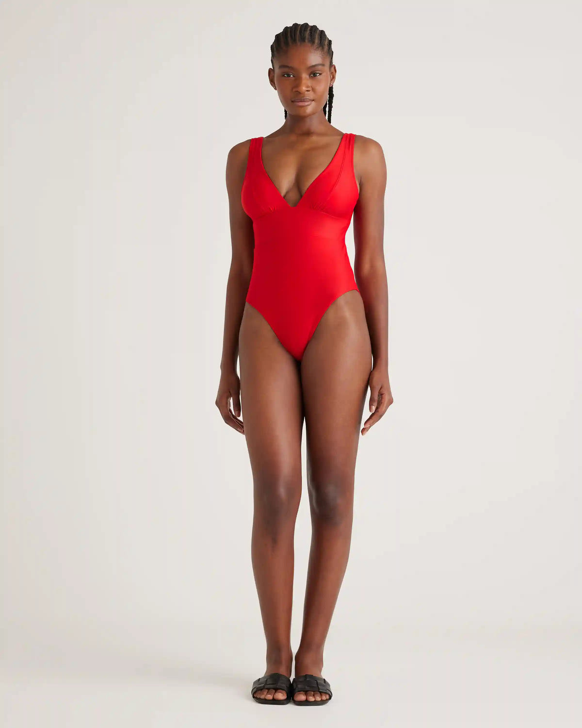 Italian Plunge One-Piece Swimsuit