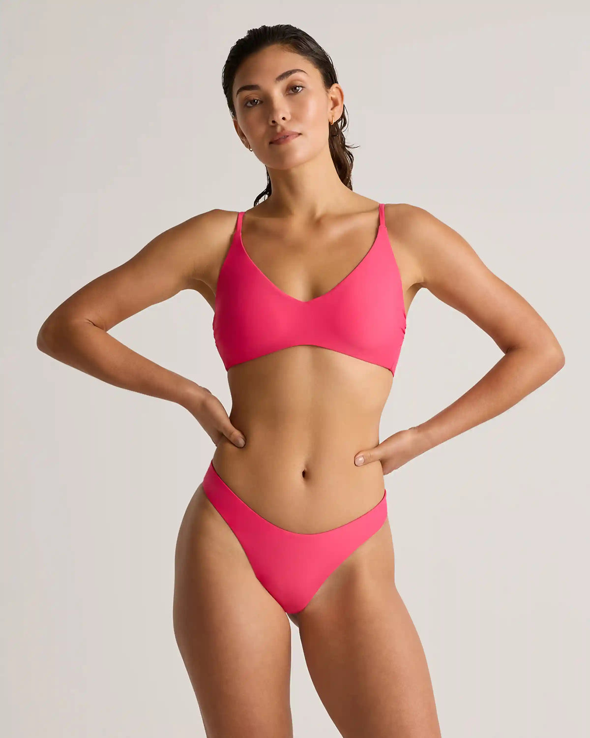 Italian V-Neck Bikini Top
