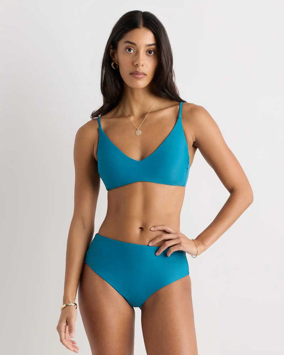 Italian V-Neck Bikini Top
