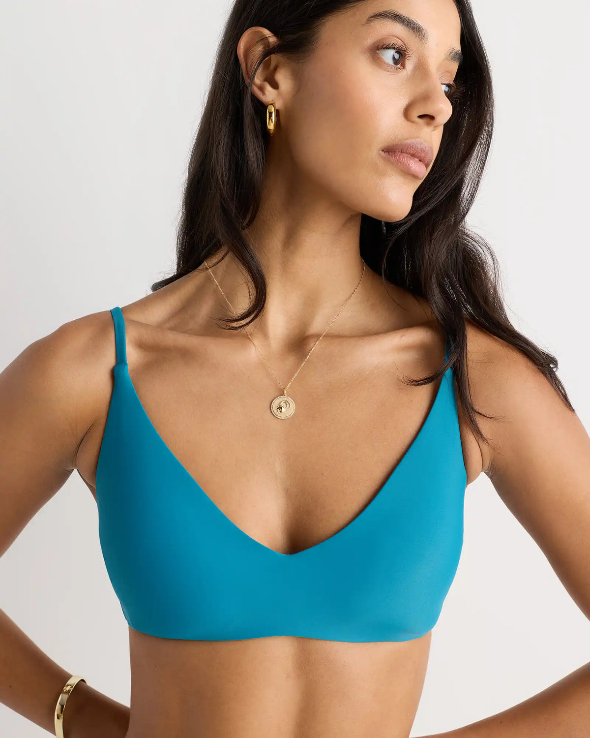 Italian V-Neck Bikini Top