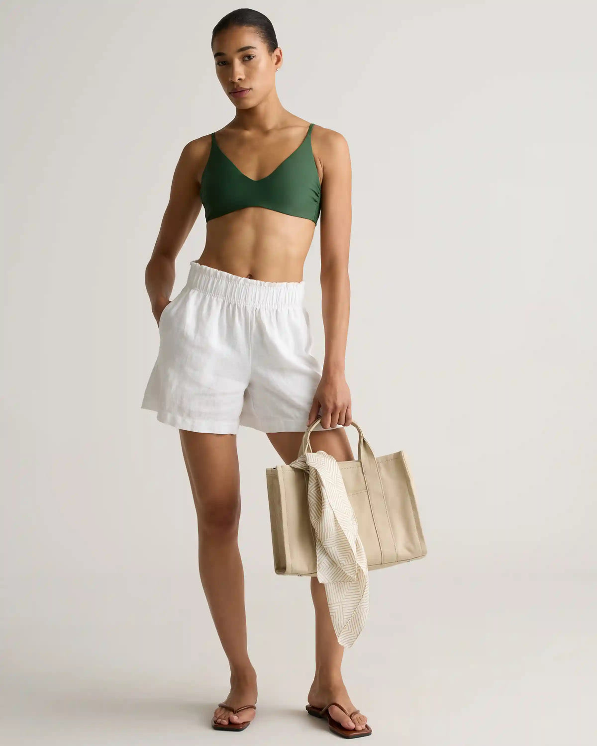 Italian V-Neck Bikini Top
