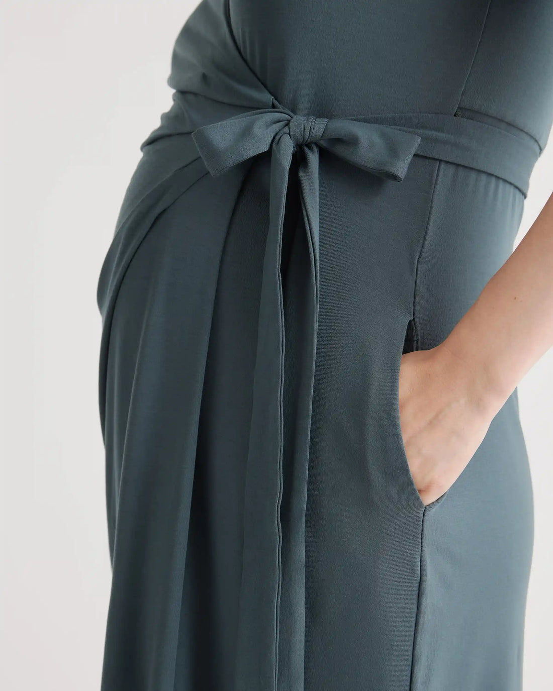 Tencel Jersey Maternity & Nursing Wrap Dress