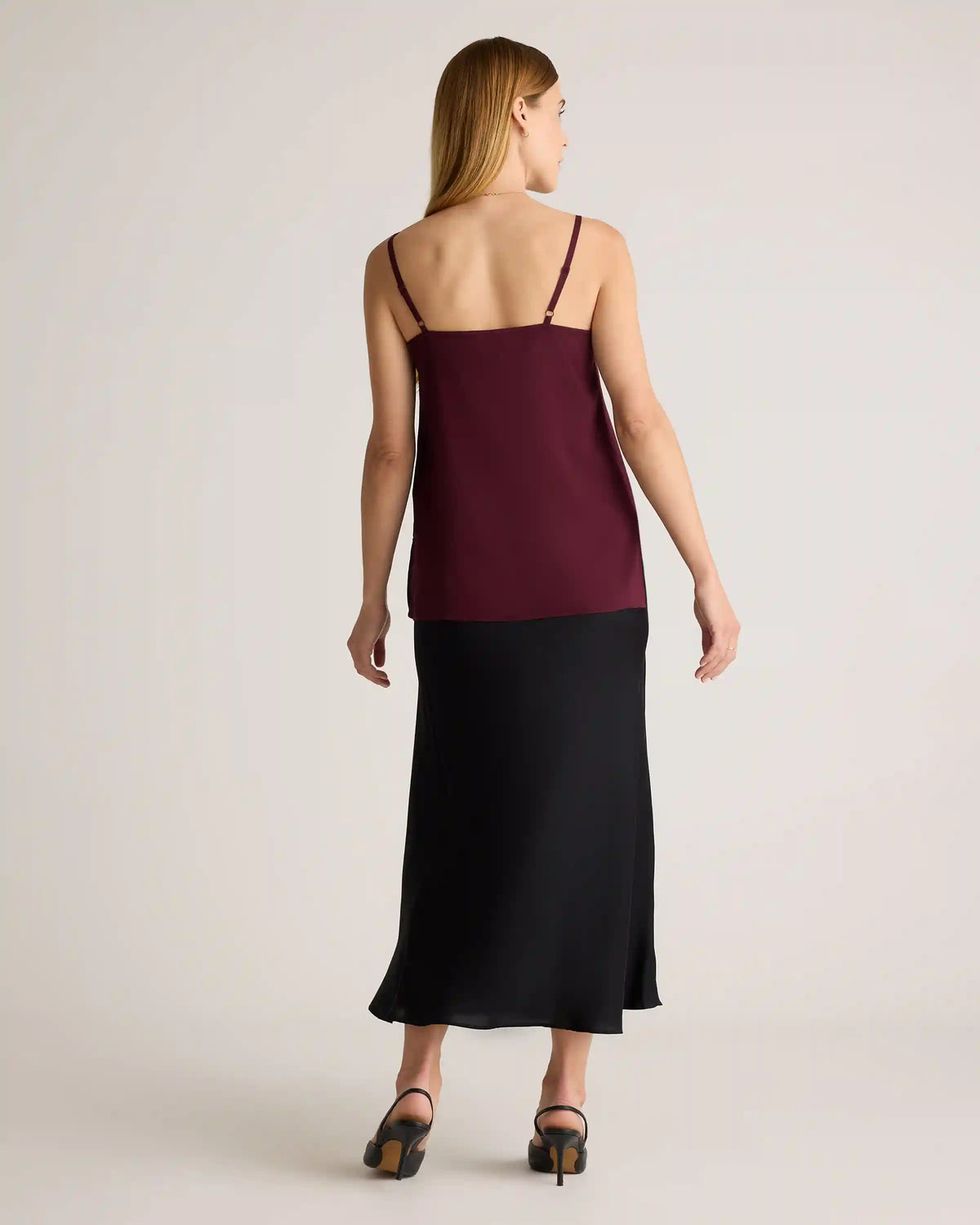 Washable Stretch Silk Maternity Skirt