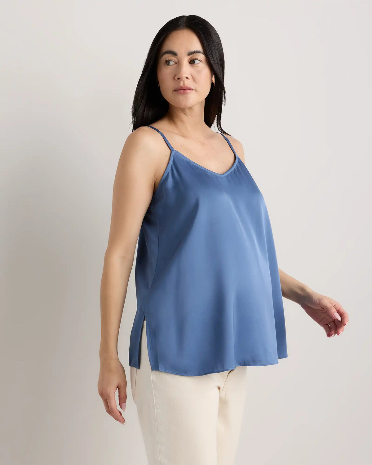 Washable Stretch Silk V-Neck Maternity Cami