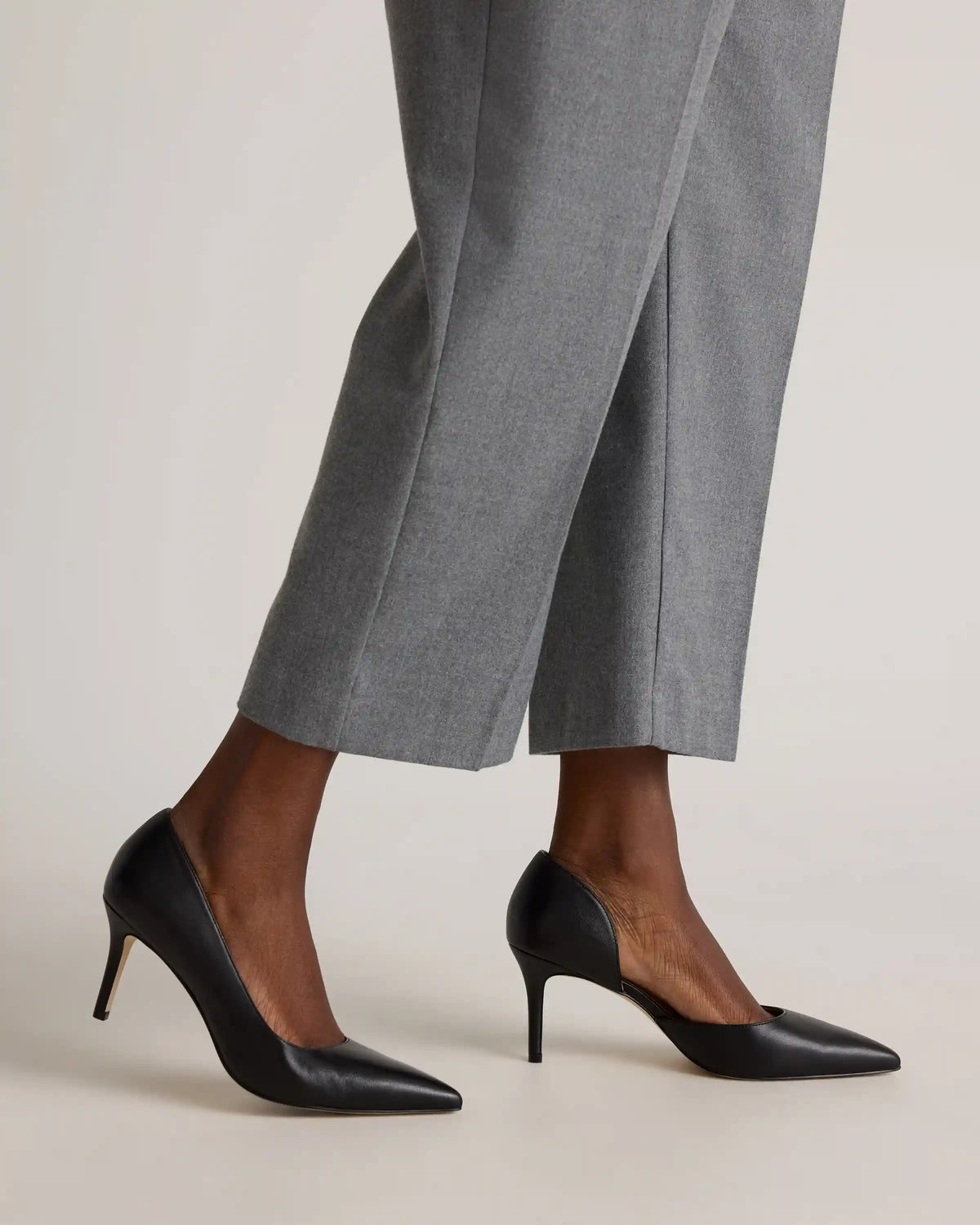 Italian Leather 75mm d'Orsay Pump