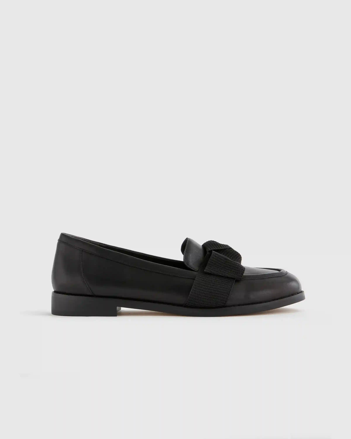 Italian Leather Bow Penny Loafer
