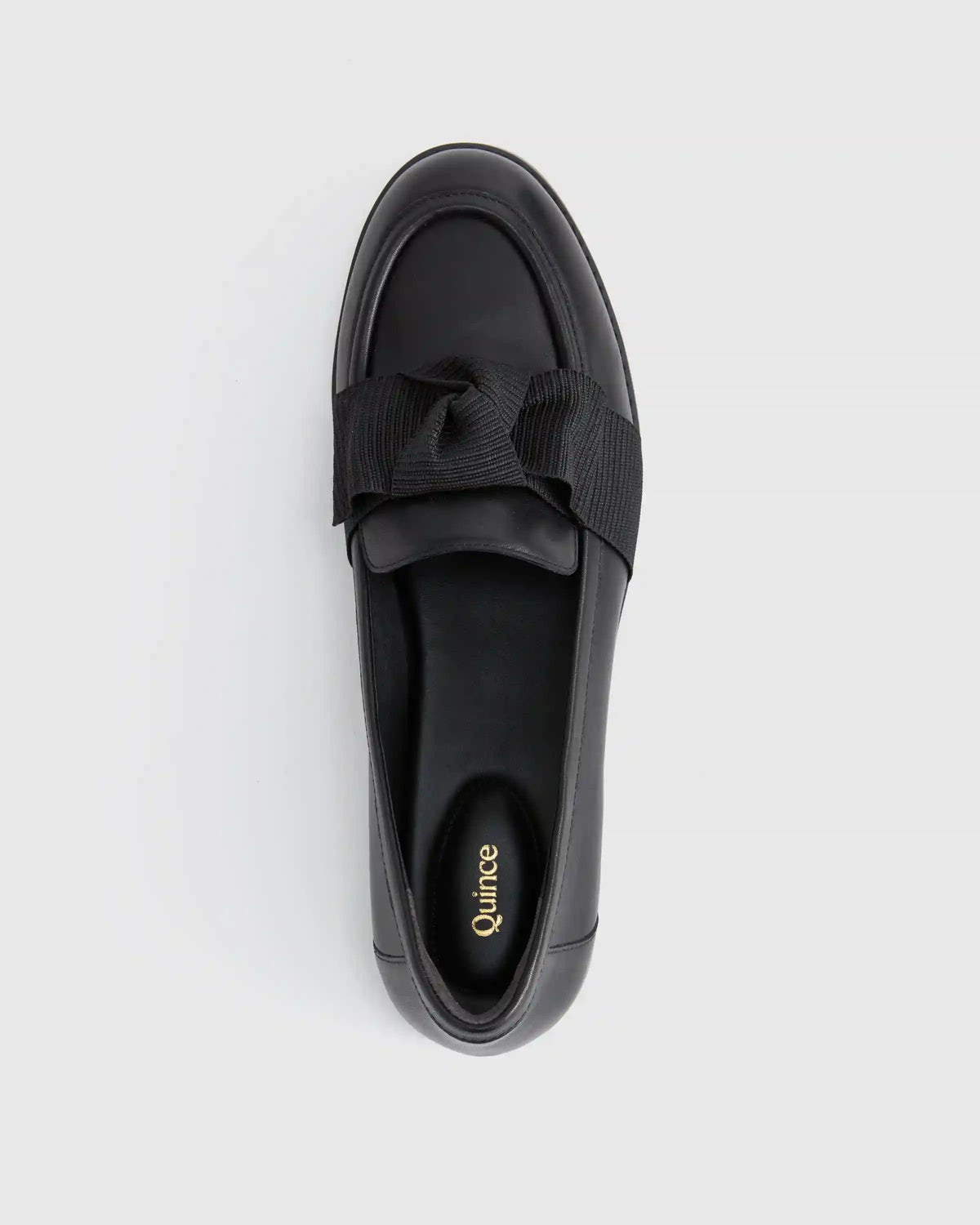 Italian Leather Bow Penny Loafer