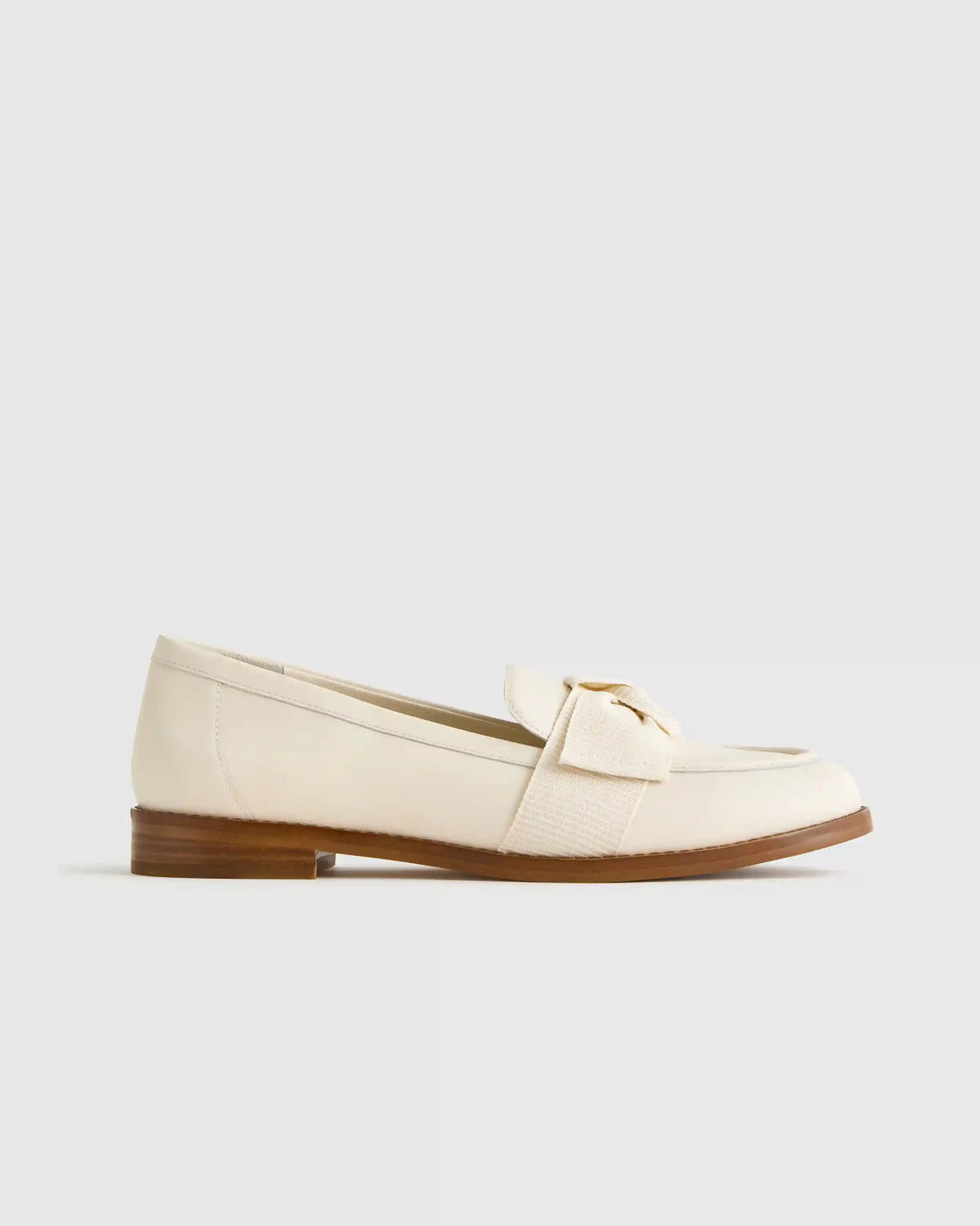Italian Leather Bow Penny Loafer