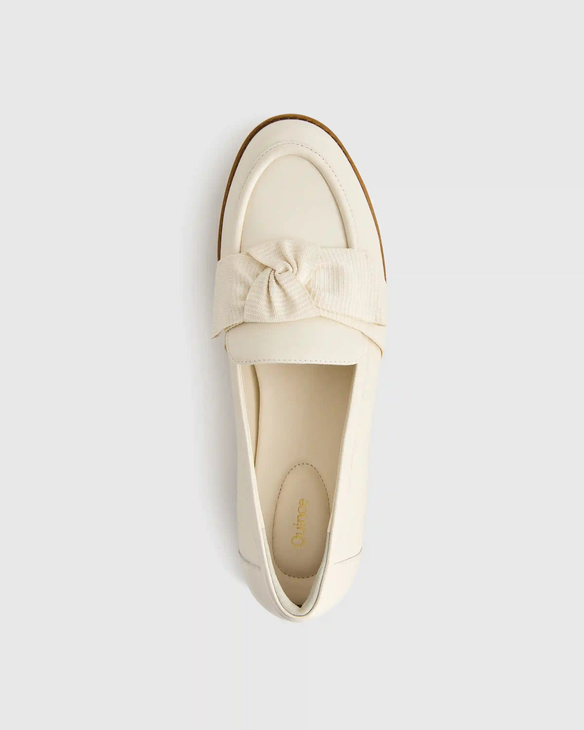 Italian Leather Bow Penny Loafer