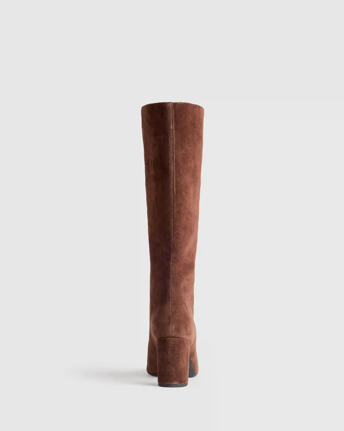 Italian Suede Block Heel Boots