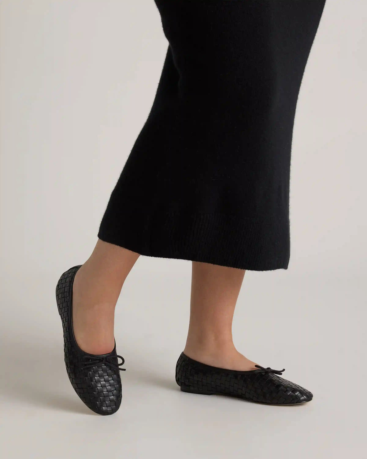 Italian Leather Handwoven Ballet Flat