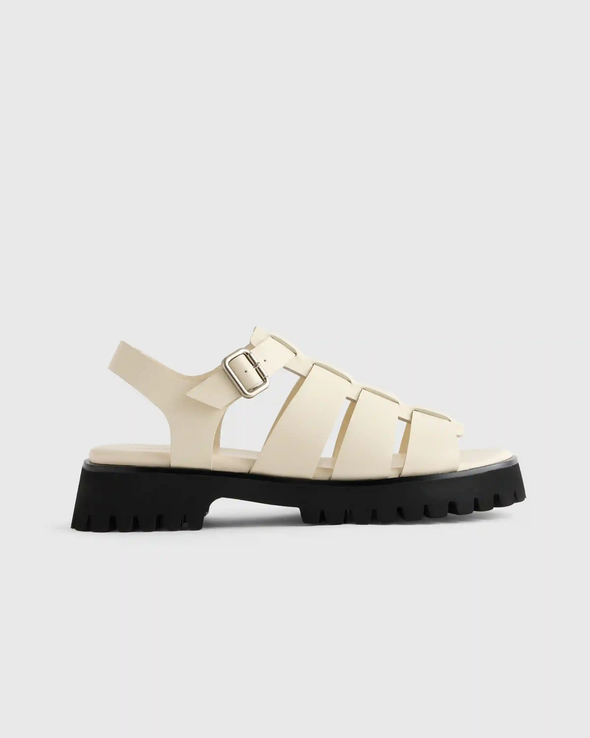 Italian Leather Lug Sole Fisherman Sandal