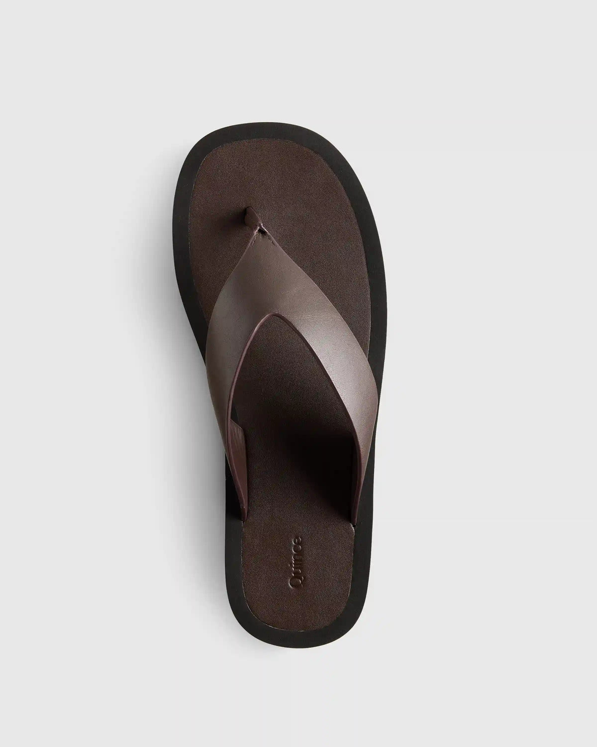Italian Leather Thong Platform Sandal