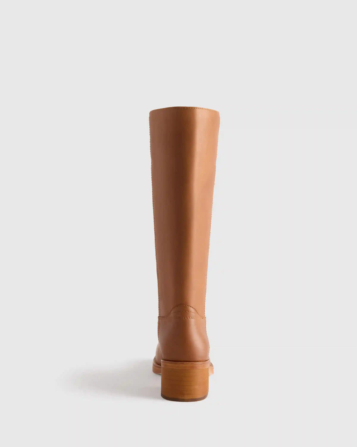 Italian Leather Block Heel Boot