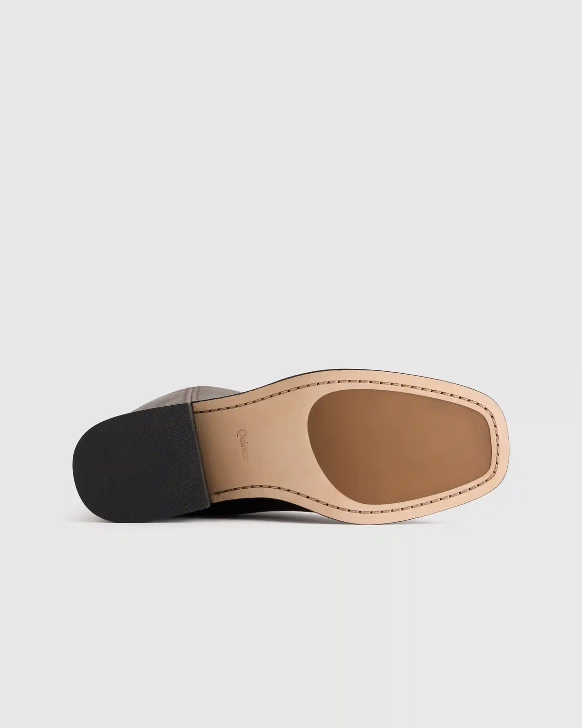 Italian Leather Block Heel Boot