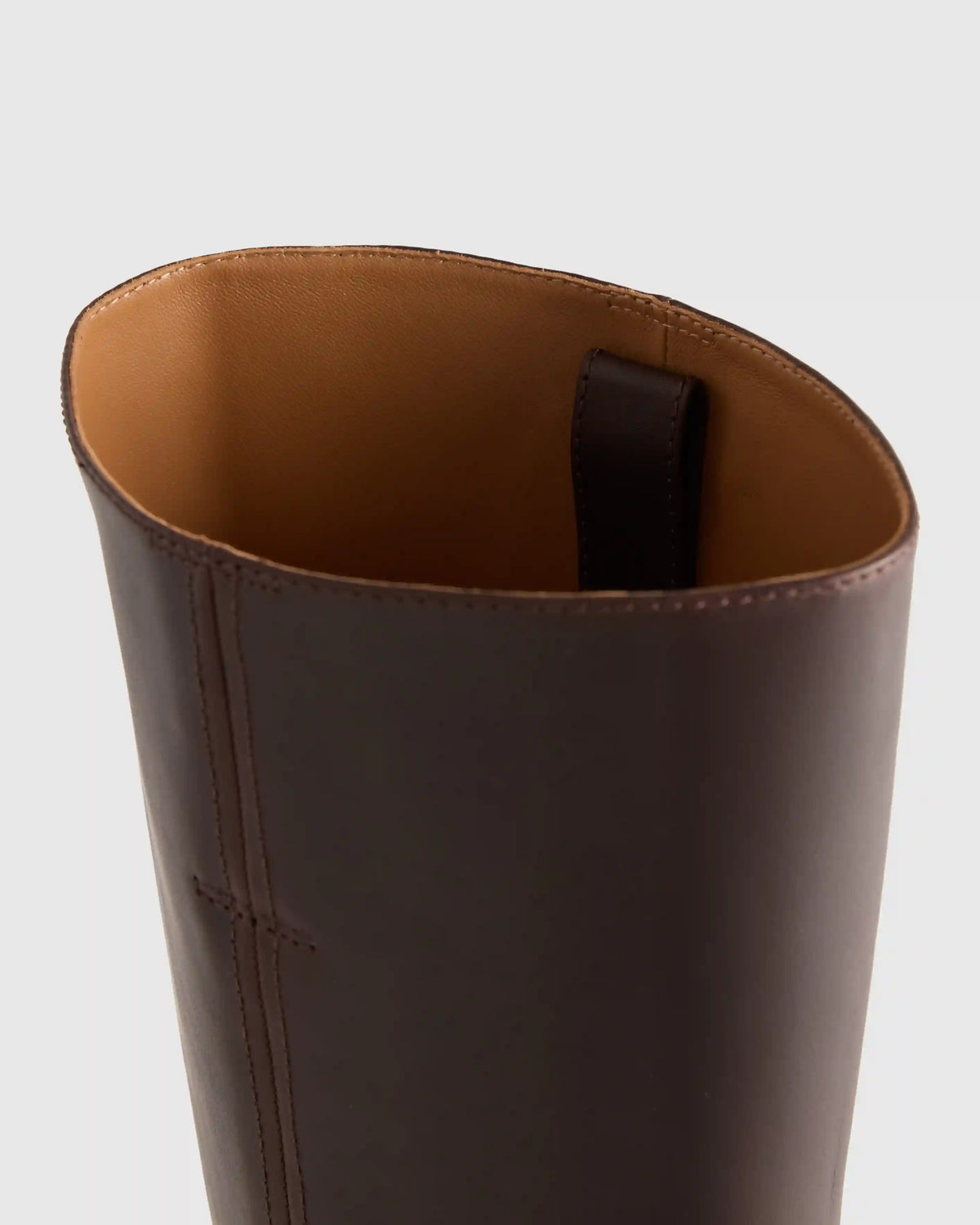 Italian Leather Block Heel Boot