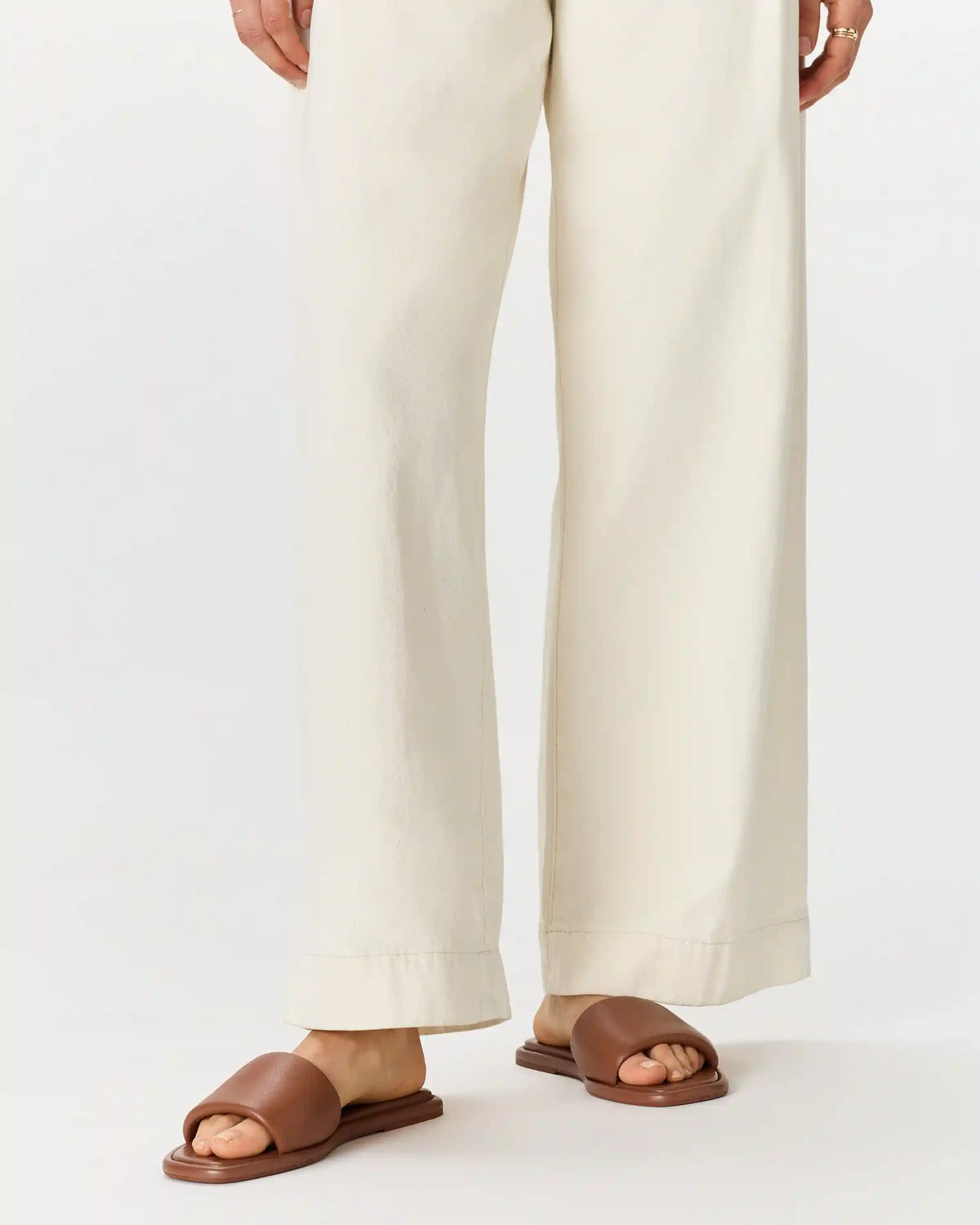 Italian Leather Slide Sandal