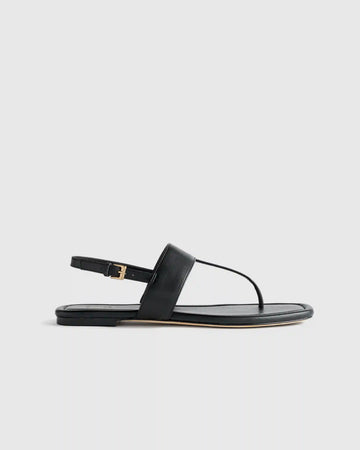 Italian Leather T-Strap Sandal