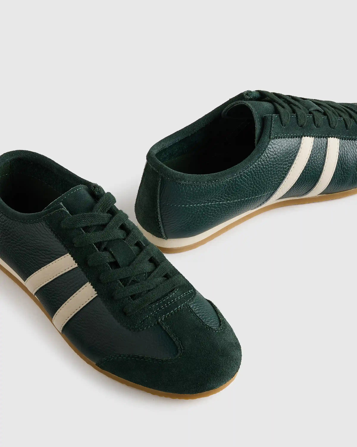Italian Leather & Suede Low Profile Sneaker