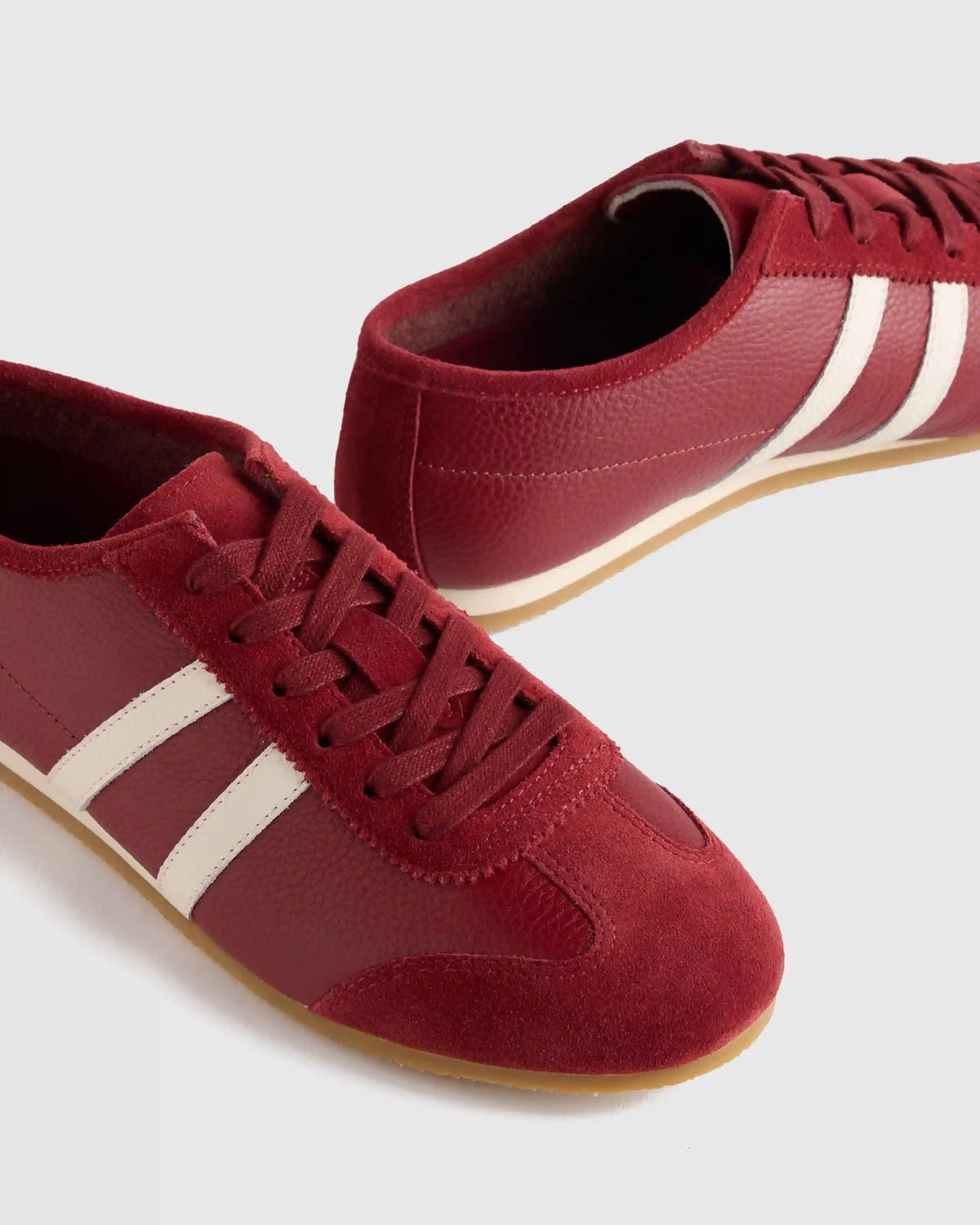Italian Leather & Suede Low Profile Sneaker