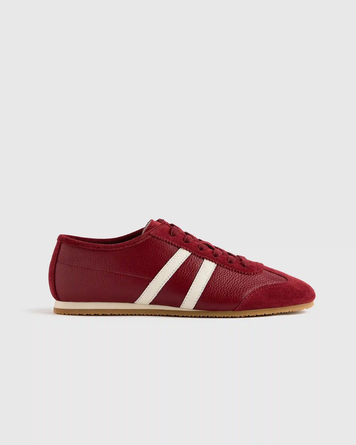 Italian Leather & Suede Low Profile Sneaker