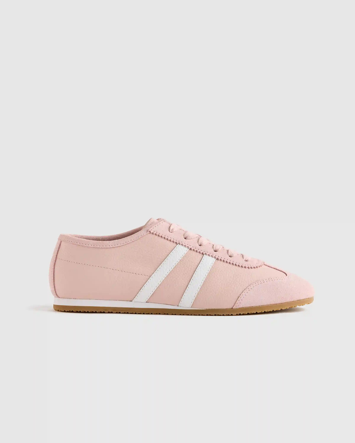 Italian Leather & Suede Low Profile Sneaker