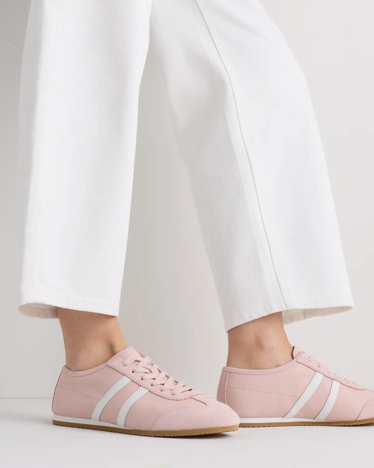 Italian Leather & Suede Low Profile Sneaker