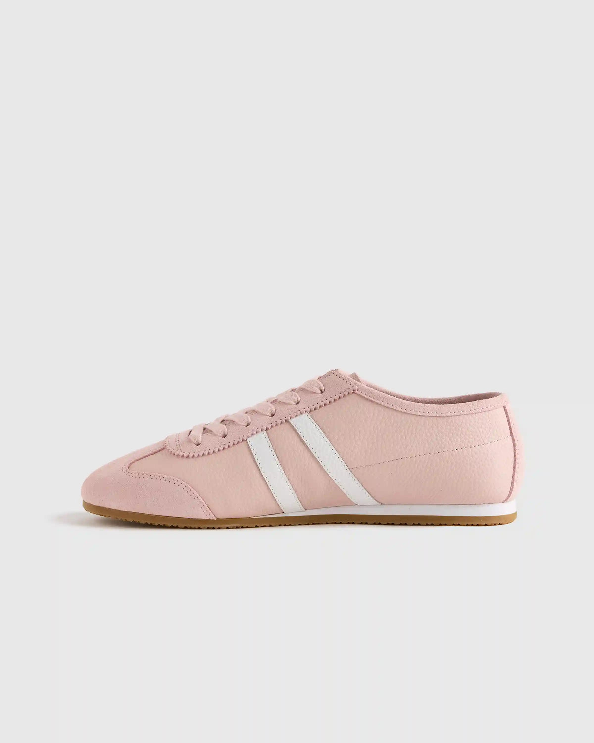 Italian Leather & Suede Low Profile Sneaker