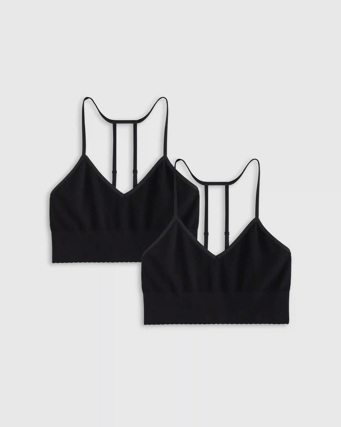 Comfort Rib T-Back Bralette (2-Pack)