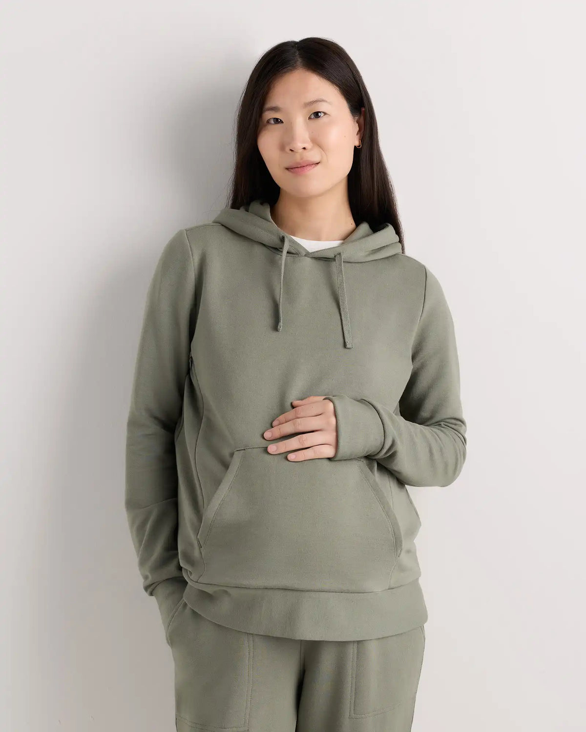 SuperSoft Fleece Maternity & Nursing Hoodie