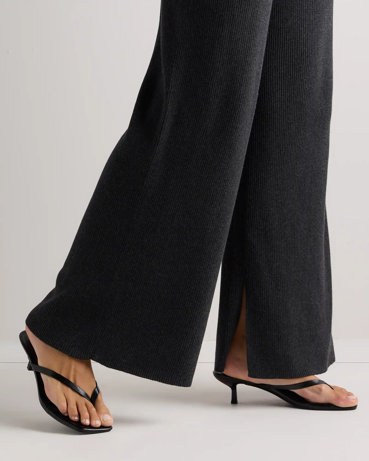 Cotton Cashmere Maternity Wide Leg Pants