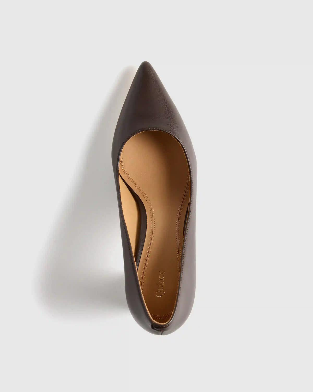Italian Leather 65mm Block Heel Pump
