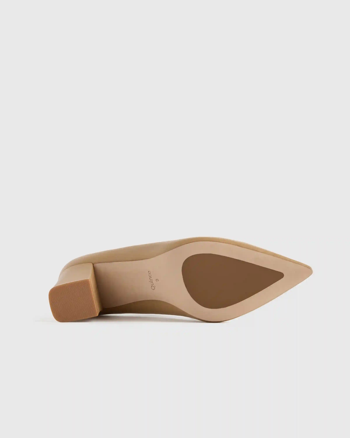 Italian Leather 65mm Block Heel Pump