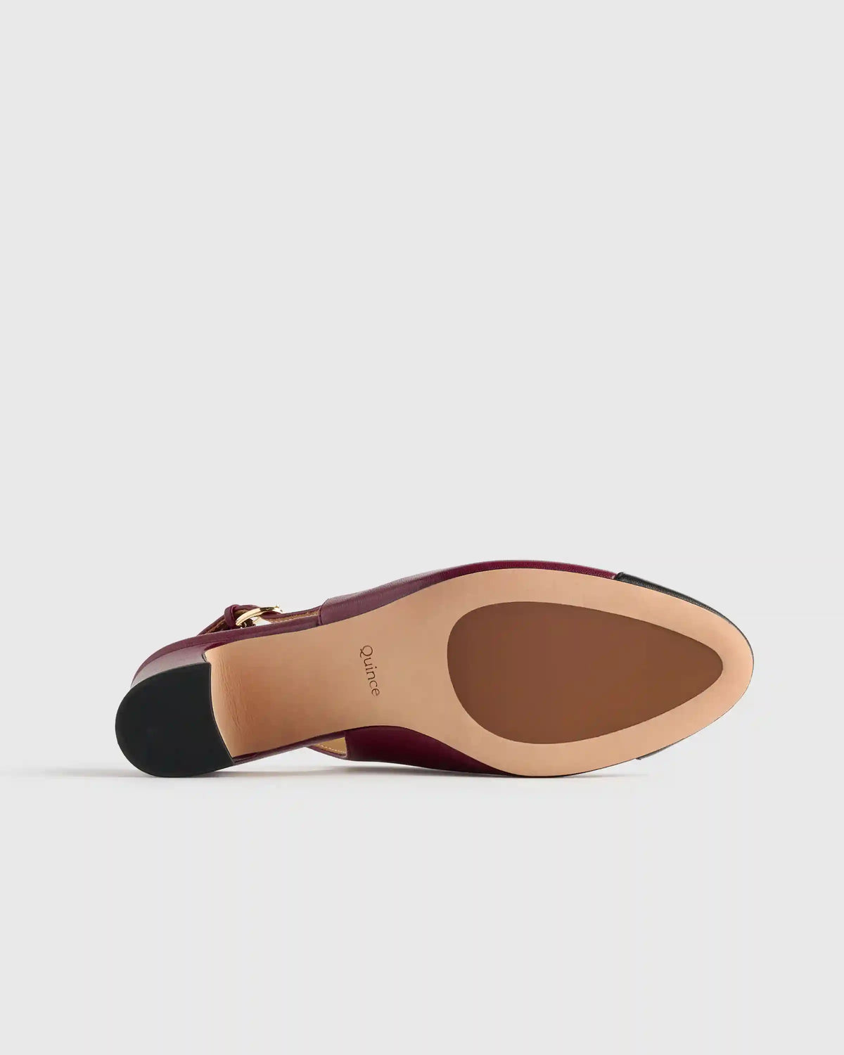 Italian Leather 65mm Cap Toe Slingback