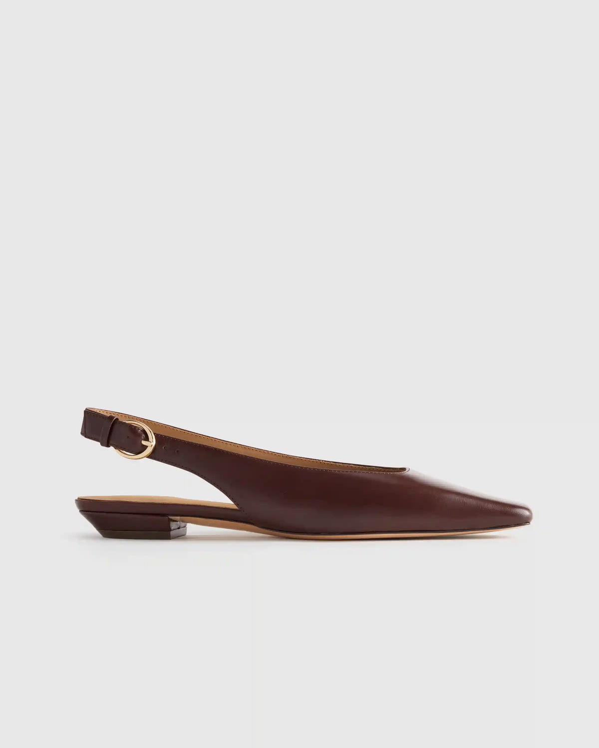 Italian Leather Slingback Flat
