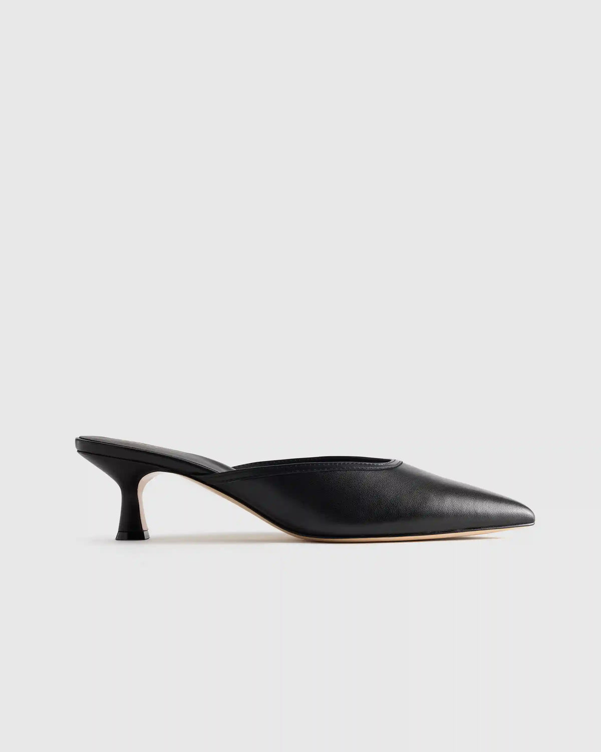 Italian Leather 55mm Kitten Heel Mule