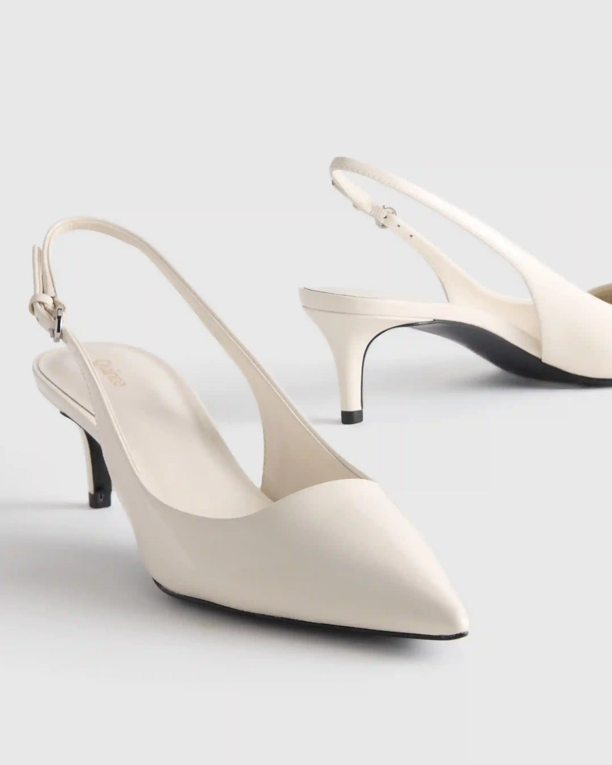 Italian Leather 55mm Slingback Pump