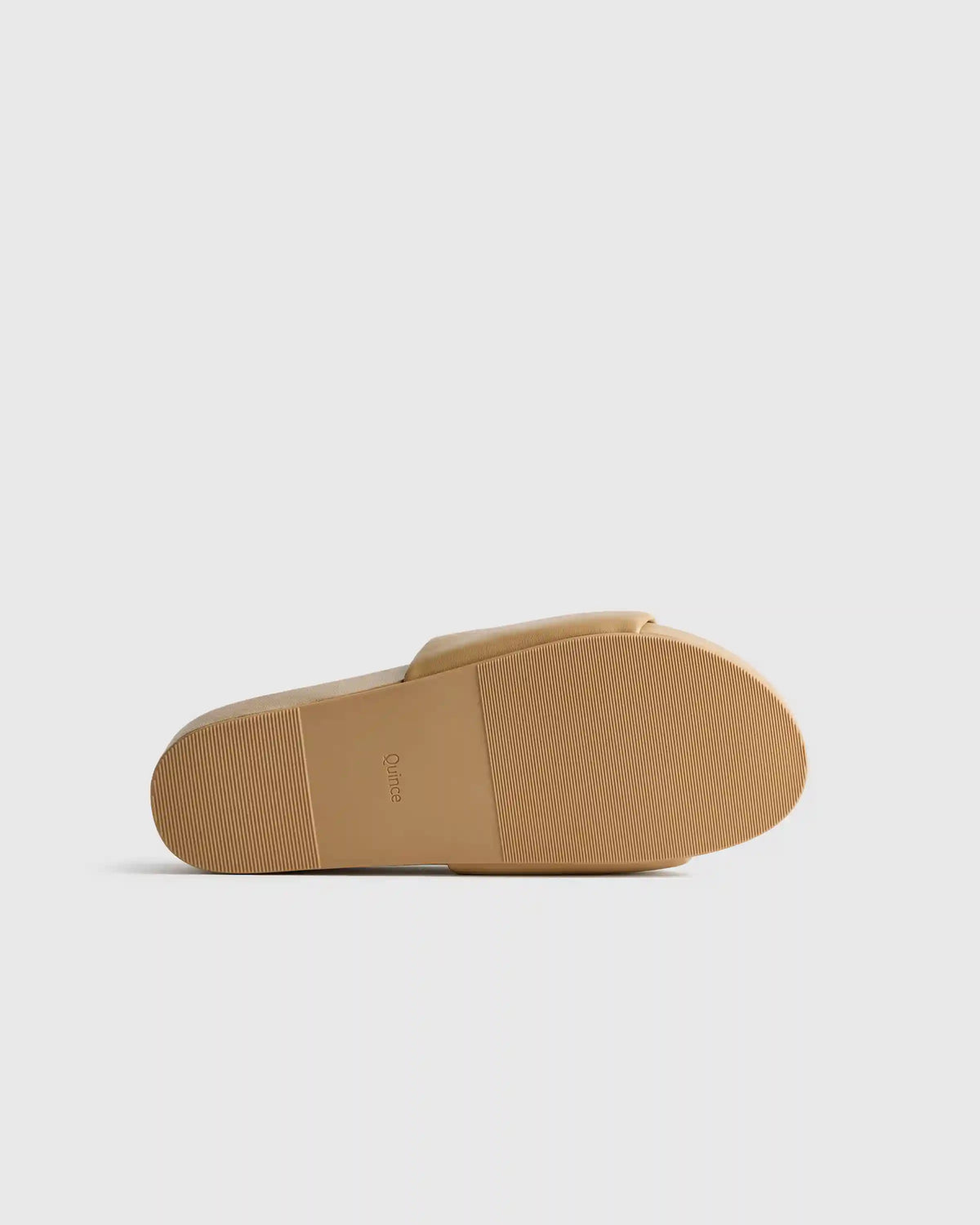 Italian Leather Platform Slide Sandal
