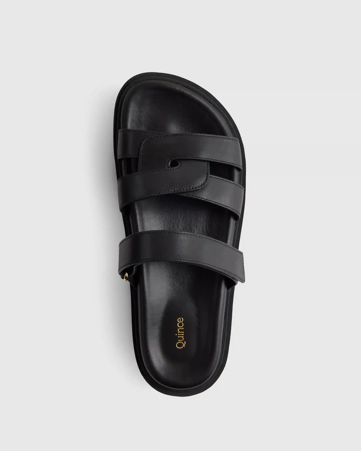 Italian Leather Sport Slide Sandal