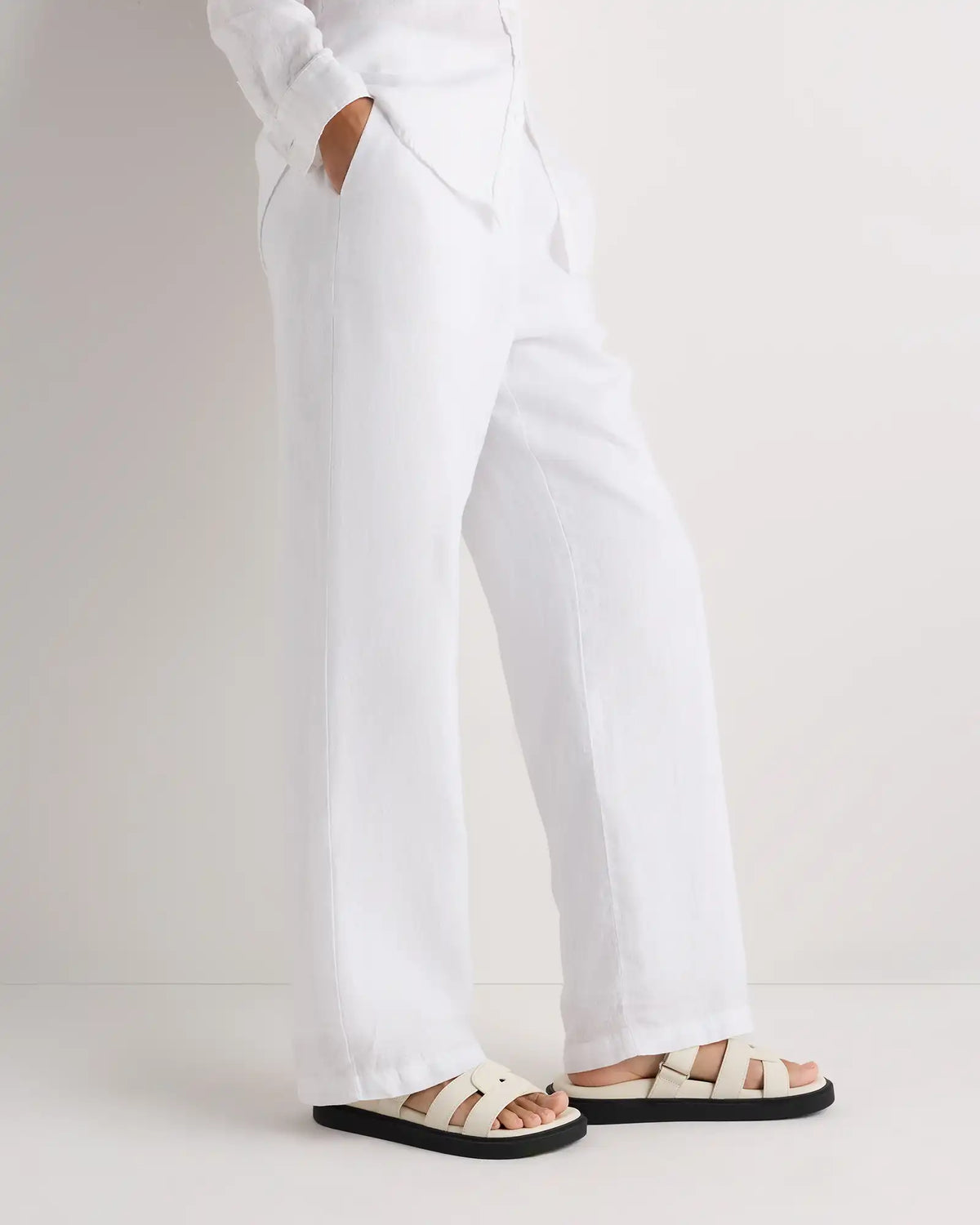 Italian Leather Sport Slide Sandal