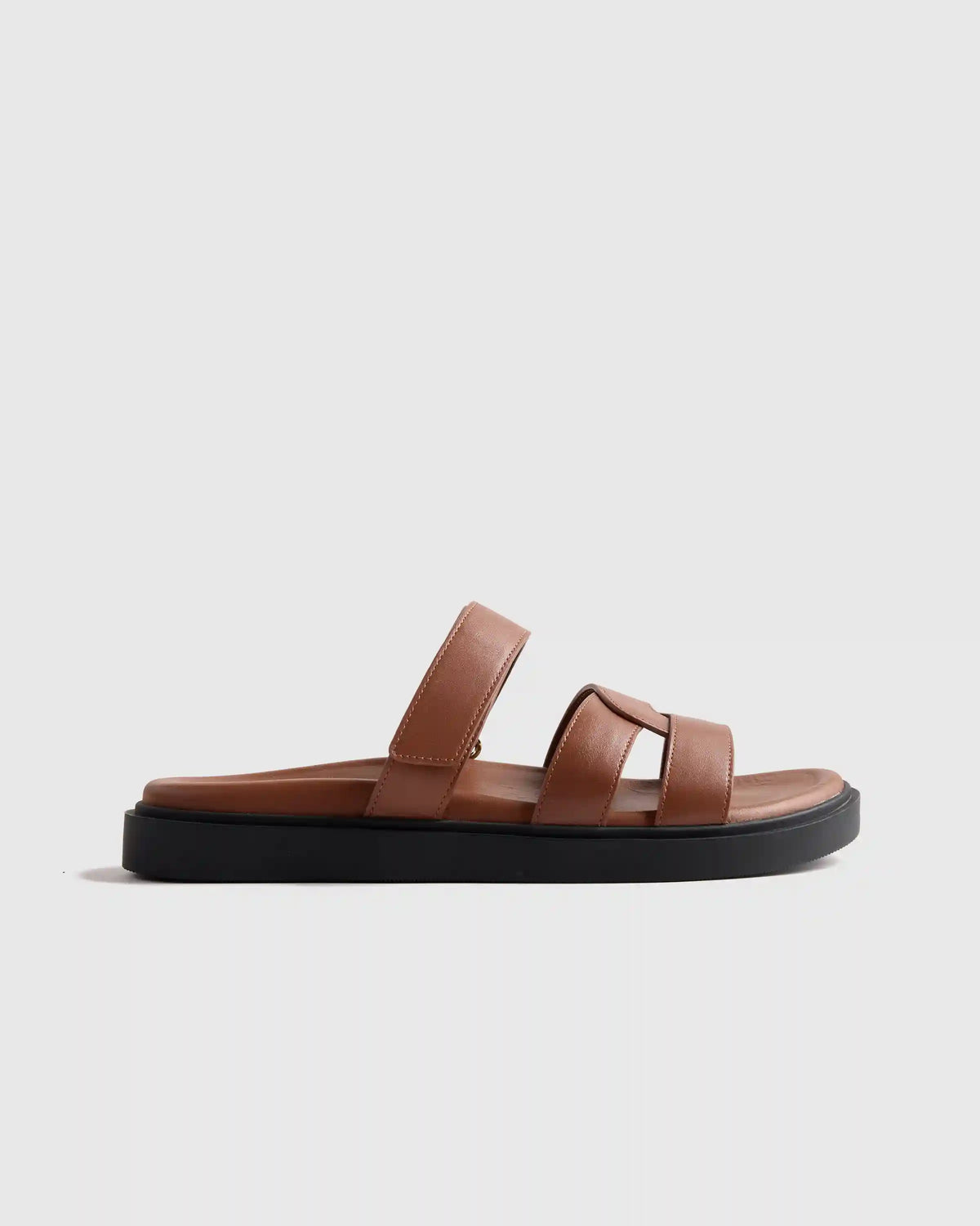 Italian Leather Sport Slide Sandal
