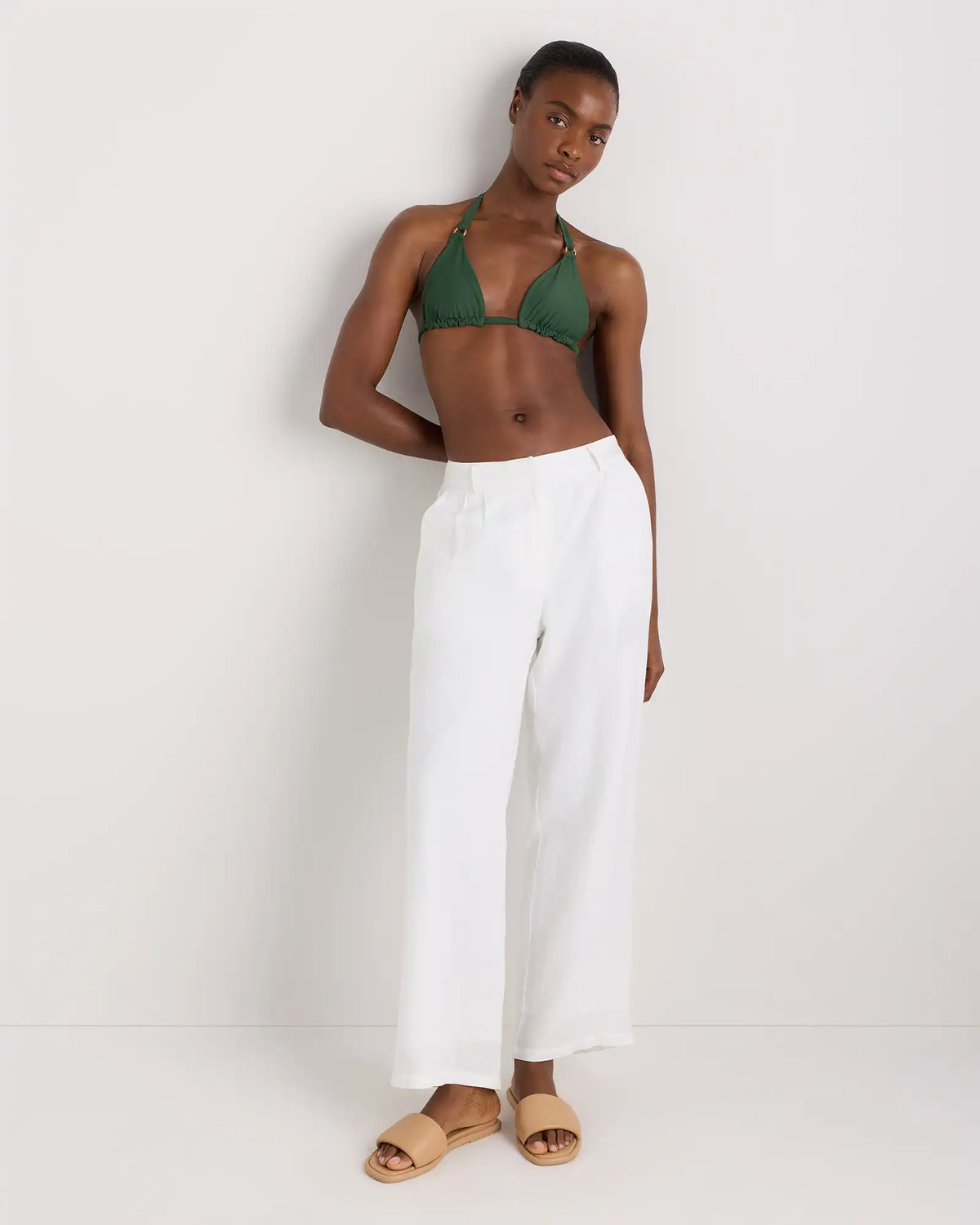 Italian Full Coverage Ring Triangle Bikini Top
